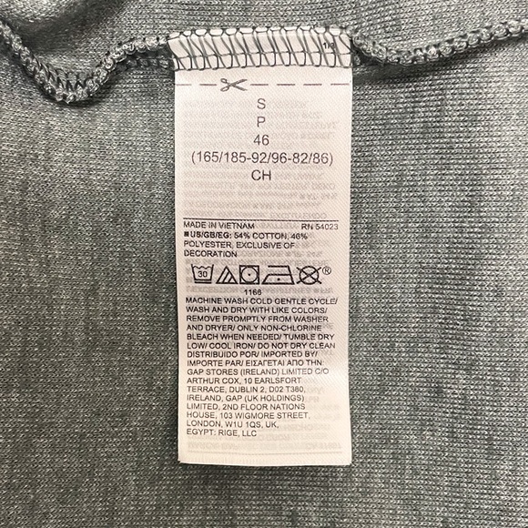 Gap Factory Heather Viridian Green Mens Henley NWT Small Midweight 3 Button - Picture 9 of 9